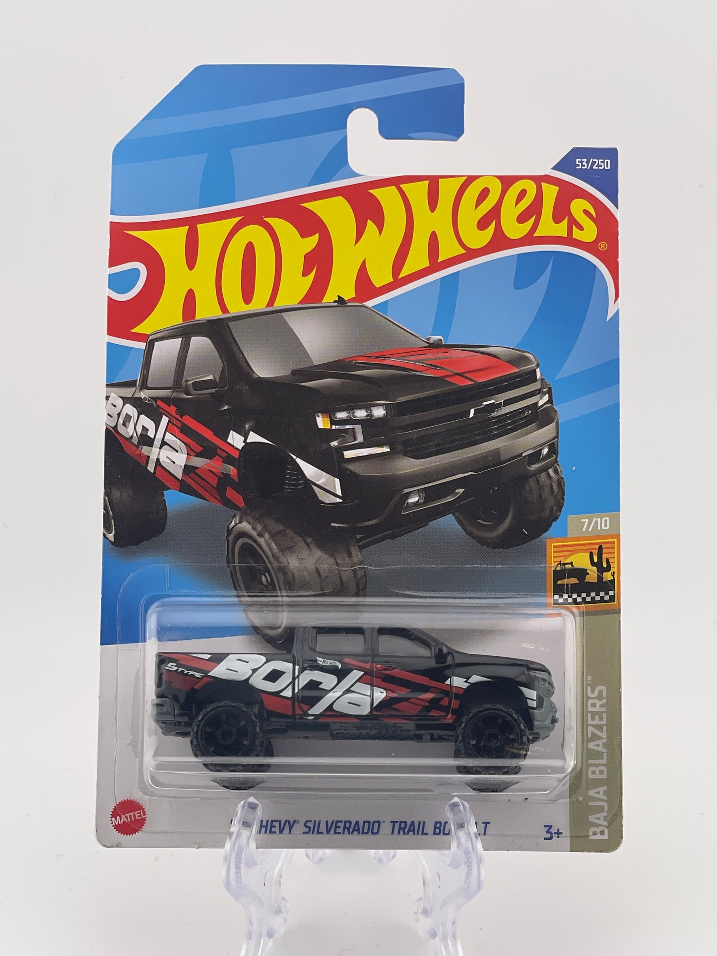 Hot Wheels Mainline '19 Chevy Silverado Trail Boss LT Baja Blazers 7/10