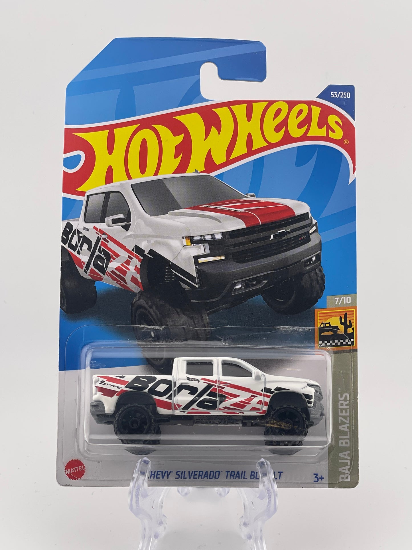 Hot Wheels Mainline '19 Chevy Silverado Trail Boss LT Baja Blazers 7/10