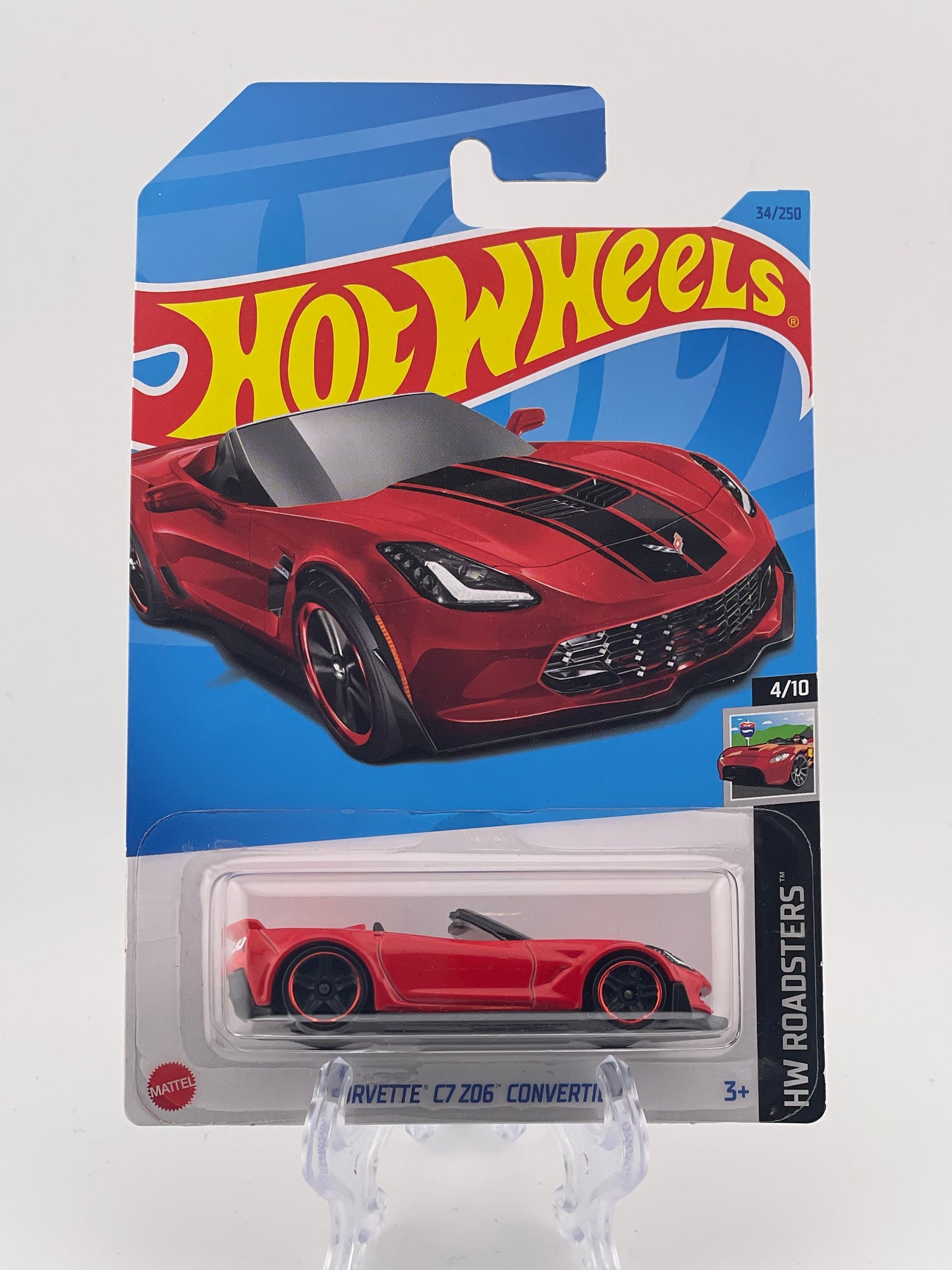 Hot Wheels Mainline Corvette C7 Z06 Convertible HW Roadsters 4/10