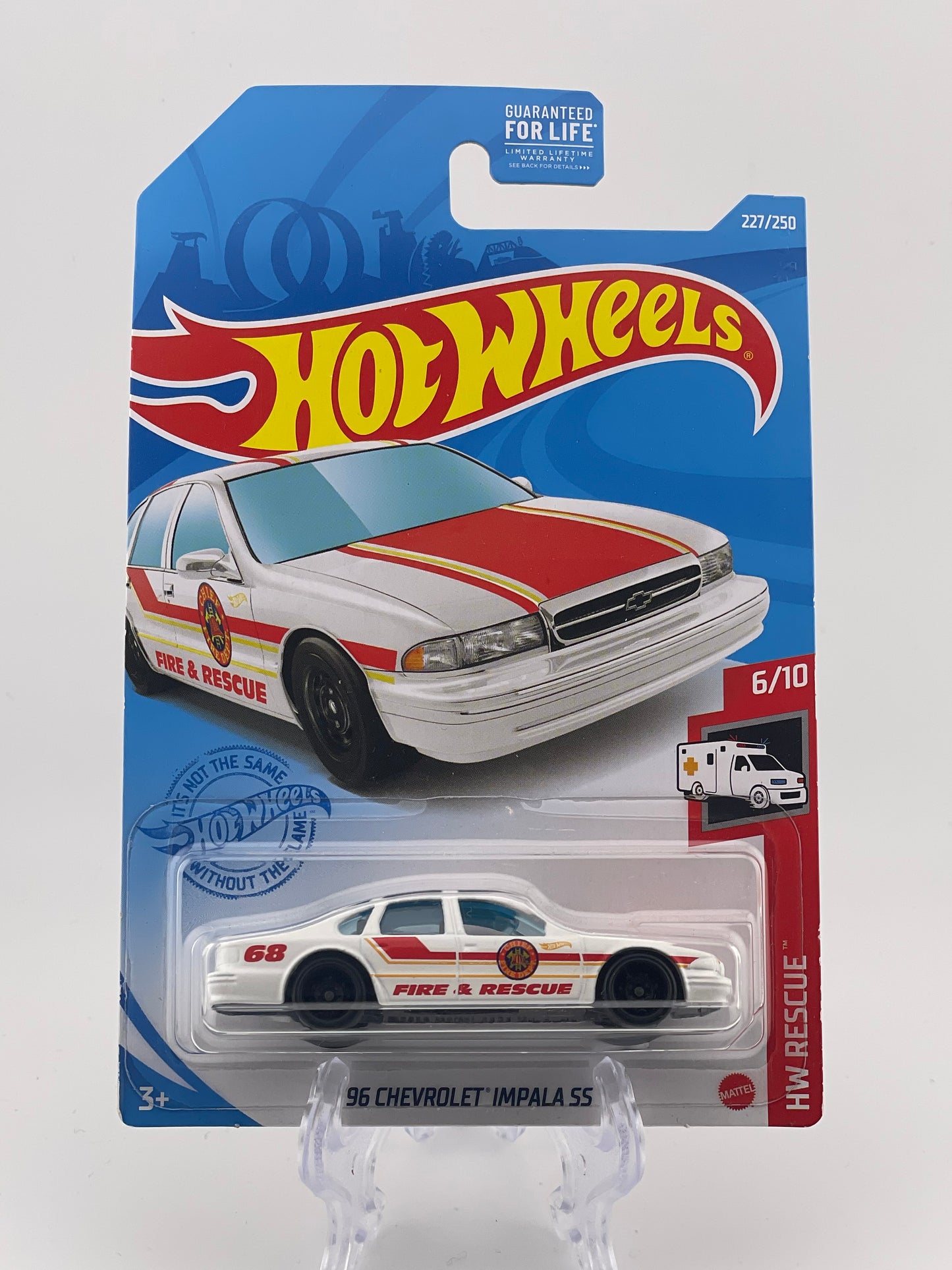 Hot Wheels Mainline '96 Chevrolet Impala SS HW Rescue 6/10 *Us Card*