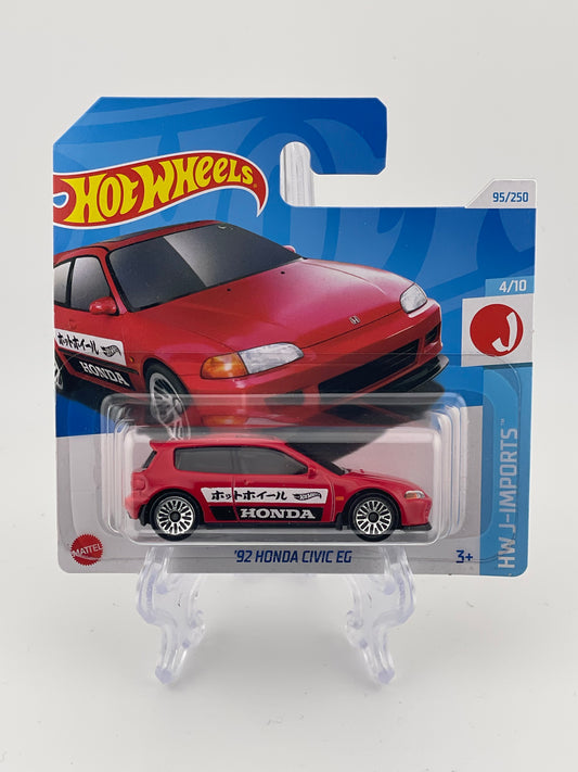 Hot Wheels Mainline '92 Honda Civic EG HW J-Imports 4/10 *Short Card*