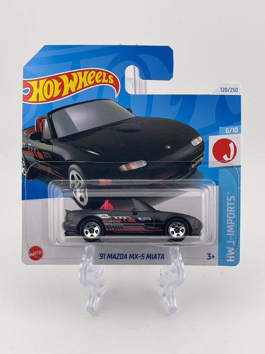 Hot Wheels Mainline '91 Mazda MX-5 Miata HW J-Imports 6/10 *Short card*