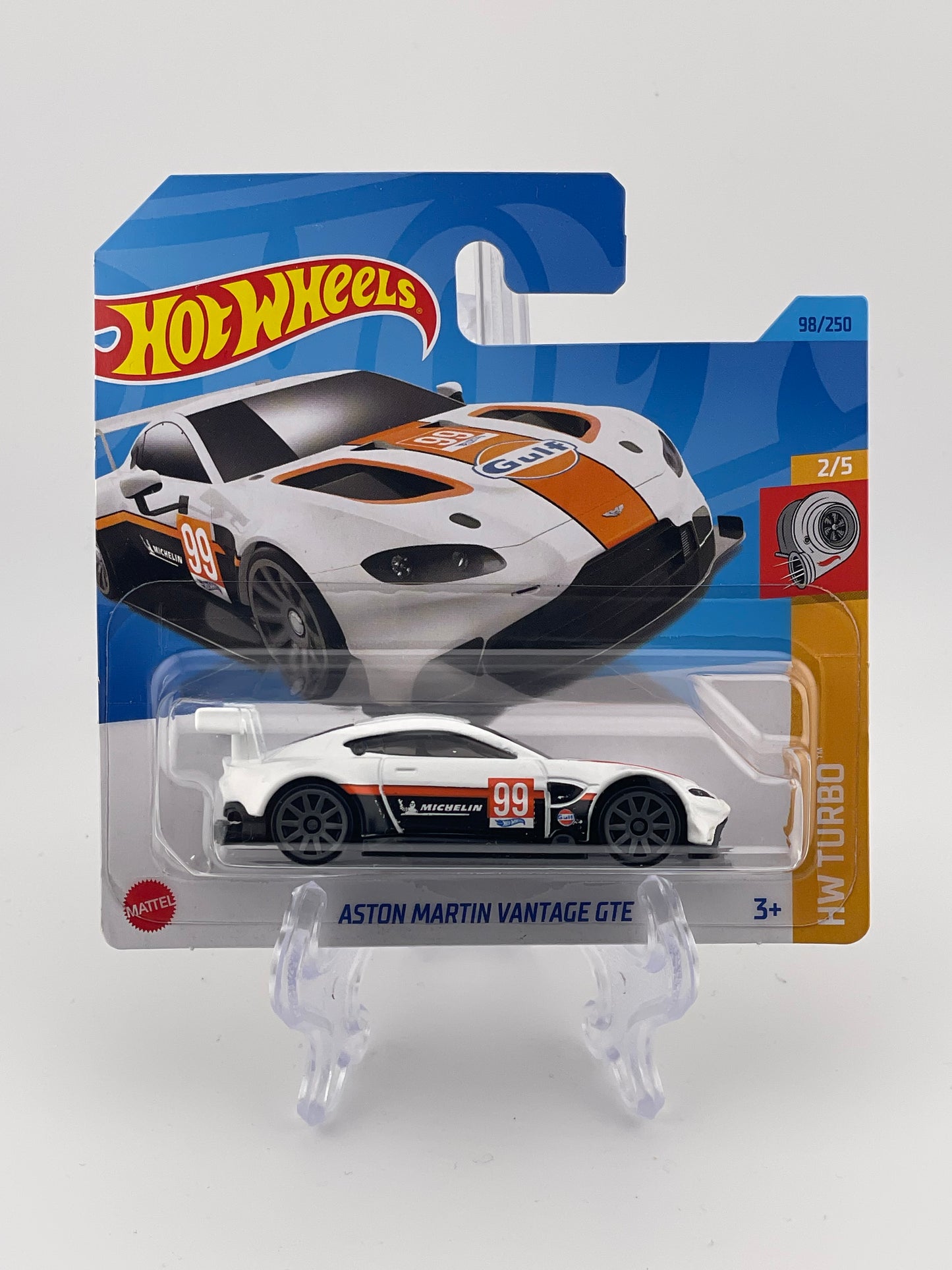 Hot Wheels Mainline Aston Martin Vantage GTE HW Turbo 2/5 *Short Card*