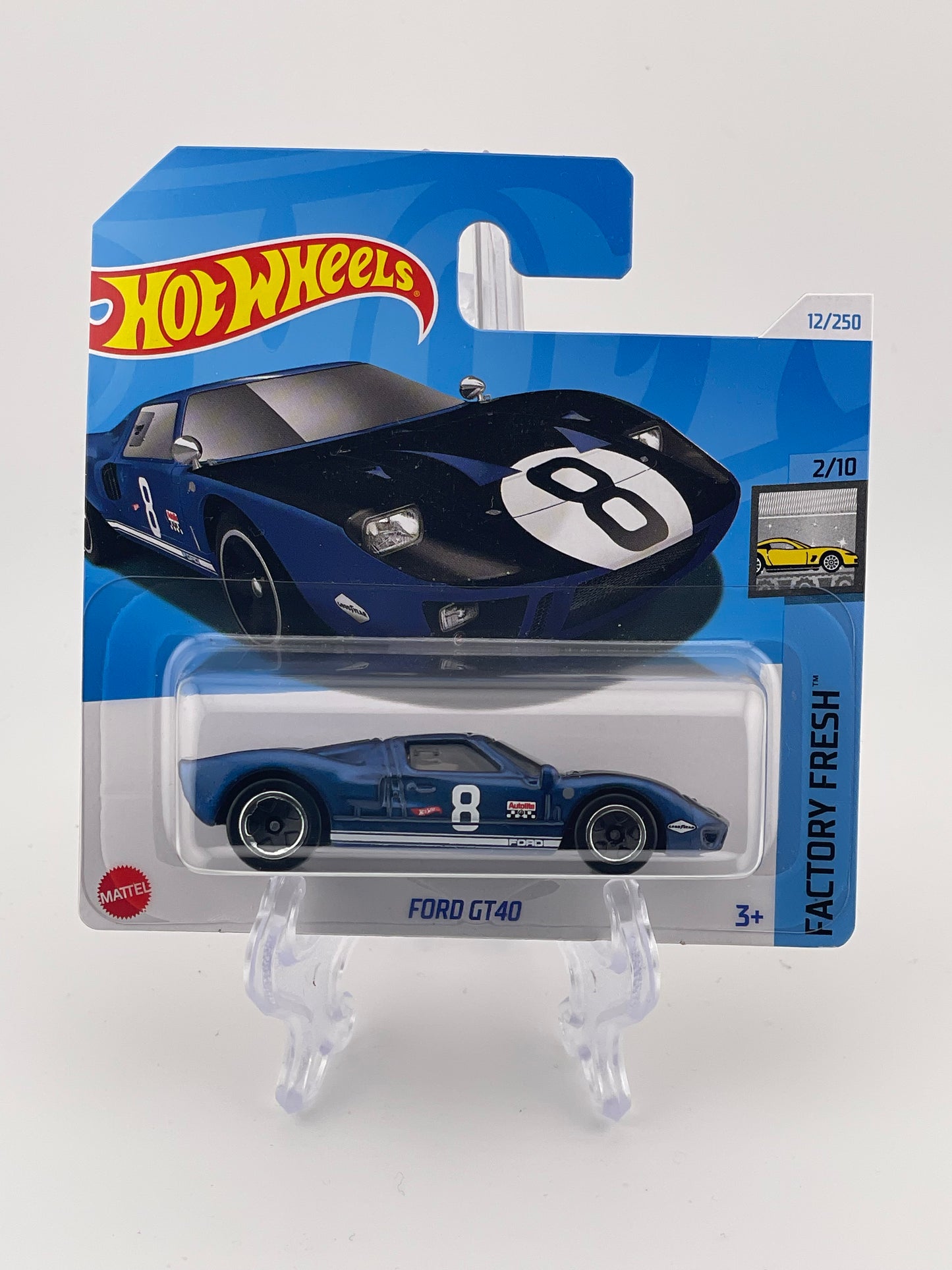 Hot Wheels Mainline Ford GT40 Factory Fresh 2/10 *Short Card*