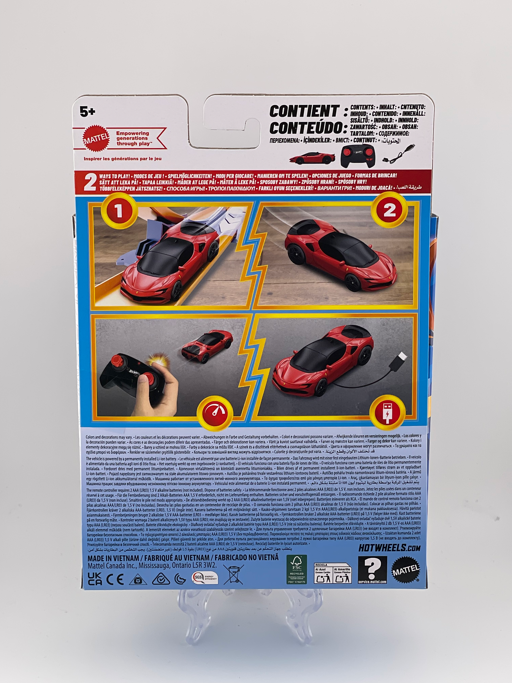 ミニカー Hot Wheels Ferrari SF90 Stradale RC 2025 Hot Wheels RC Ferrari SF90 Stradale Review, Unboxing
