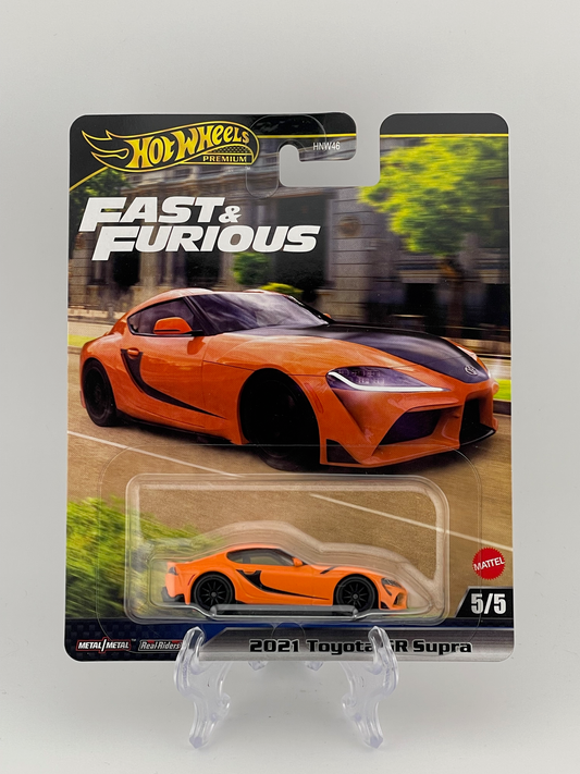 Hot Wheels Premium Fast & Furious 5/5 2021 Toyota GR Supra