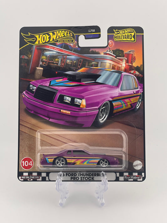 Hot Wheels Premium Boulevard #104 '86 Ford Thunderbird Pro Stock