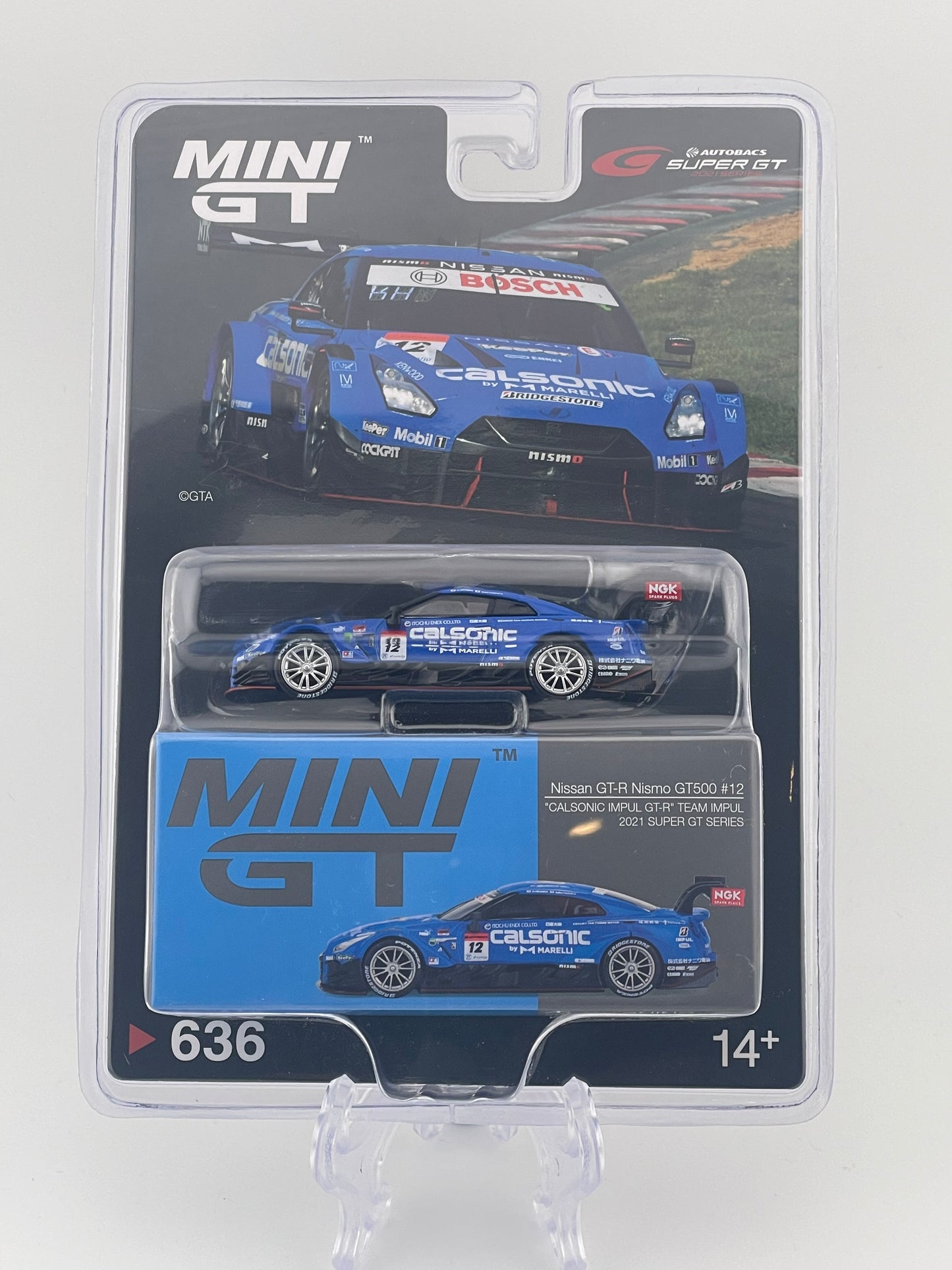 Mini GT Nissan GT-R Nismo GT500 #12 "Calsonic Impul GT-R" Team Impul 2021 Super Gt Series