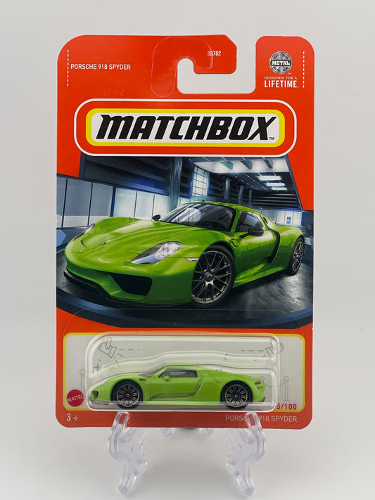 Matchbox Porsche 918 Spyder 45/100 Green