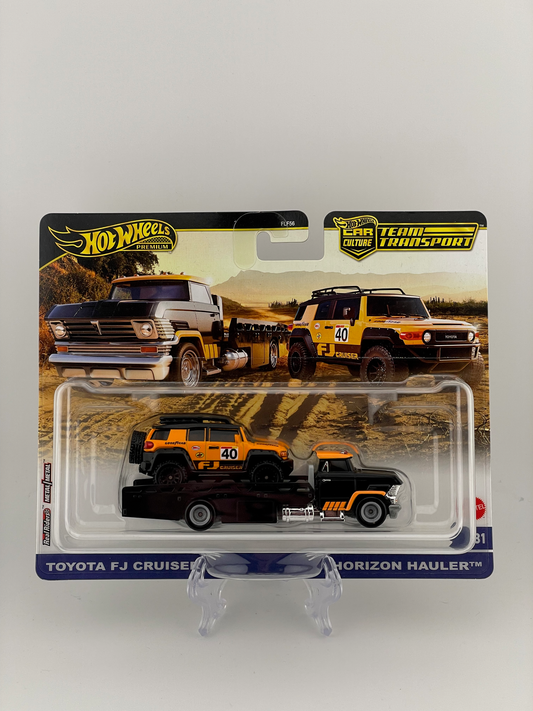 Hot Wheels Premium Car Culture Team Transport #81 Toyota FJ Cruiser + Horizon Hauler