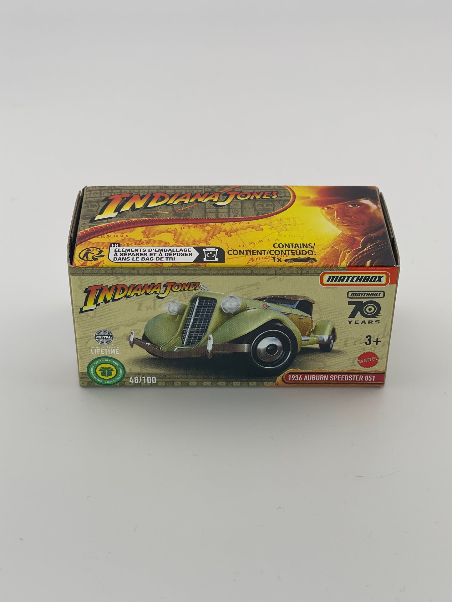 Matchbox Power Grab 1936 Auburn Speedster 851 Indiana Jones