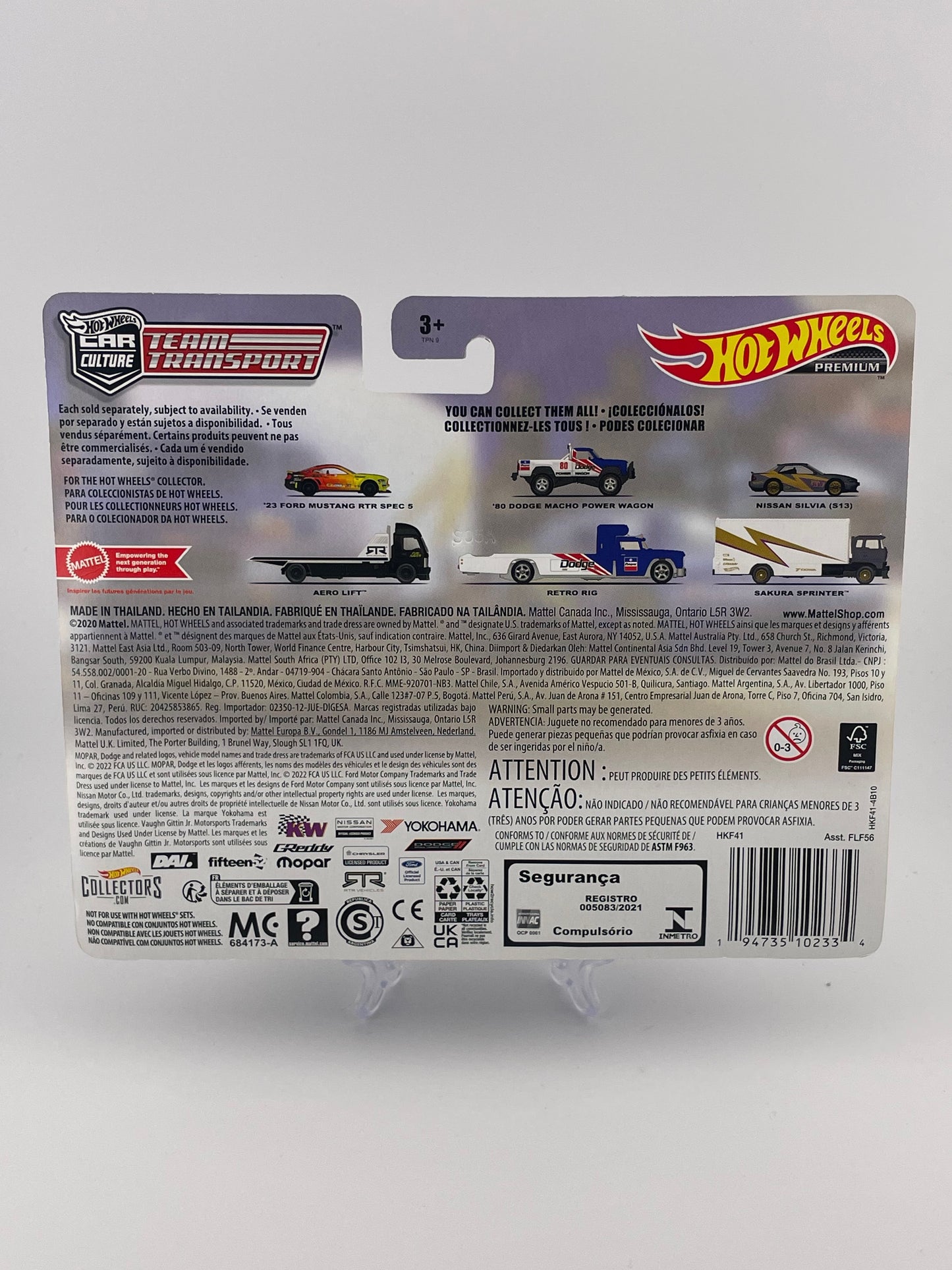 Hot Wheels Premium Car Culture Team Transport #52 Nissan Silvia (S13) + Sakura Sprinter