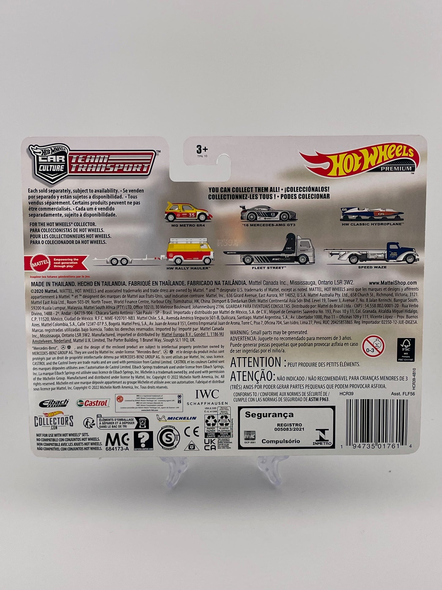 Hot Wheels Premium Car Culture Team Transport #48 '16 Mercedes-AMG GT3 + Fleet Street