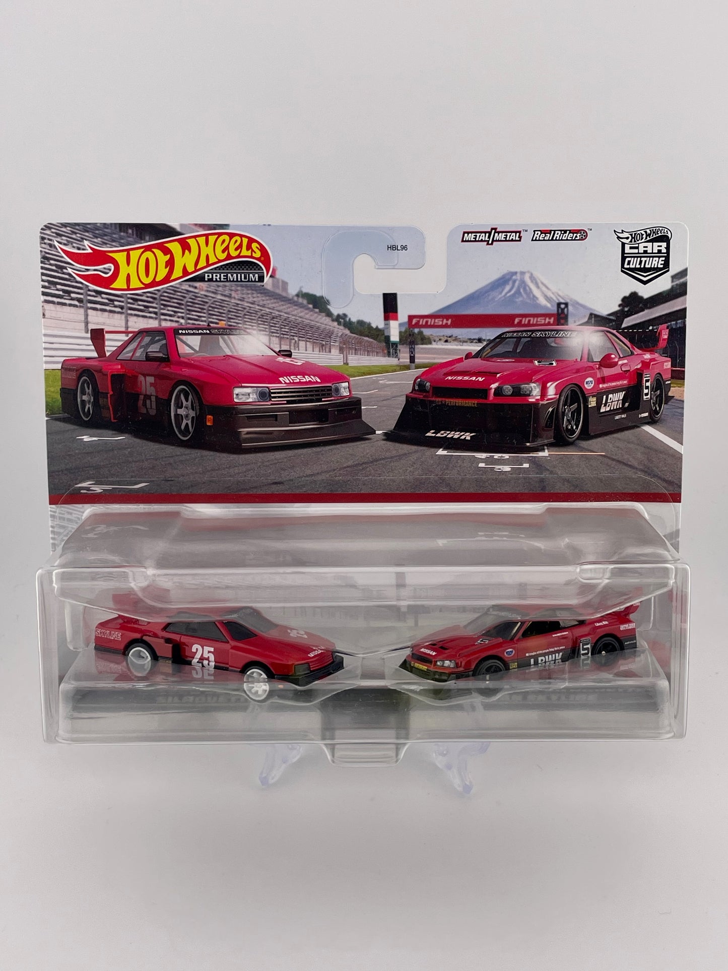 Hot Wheels Premium Car Culture Twin Pack Nissan Skyline Silhouette + LB-ER34 Super Silhouette Nissan Skyline