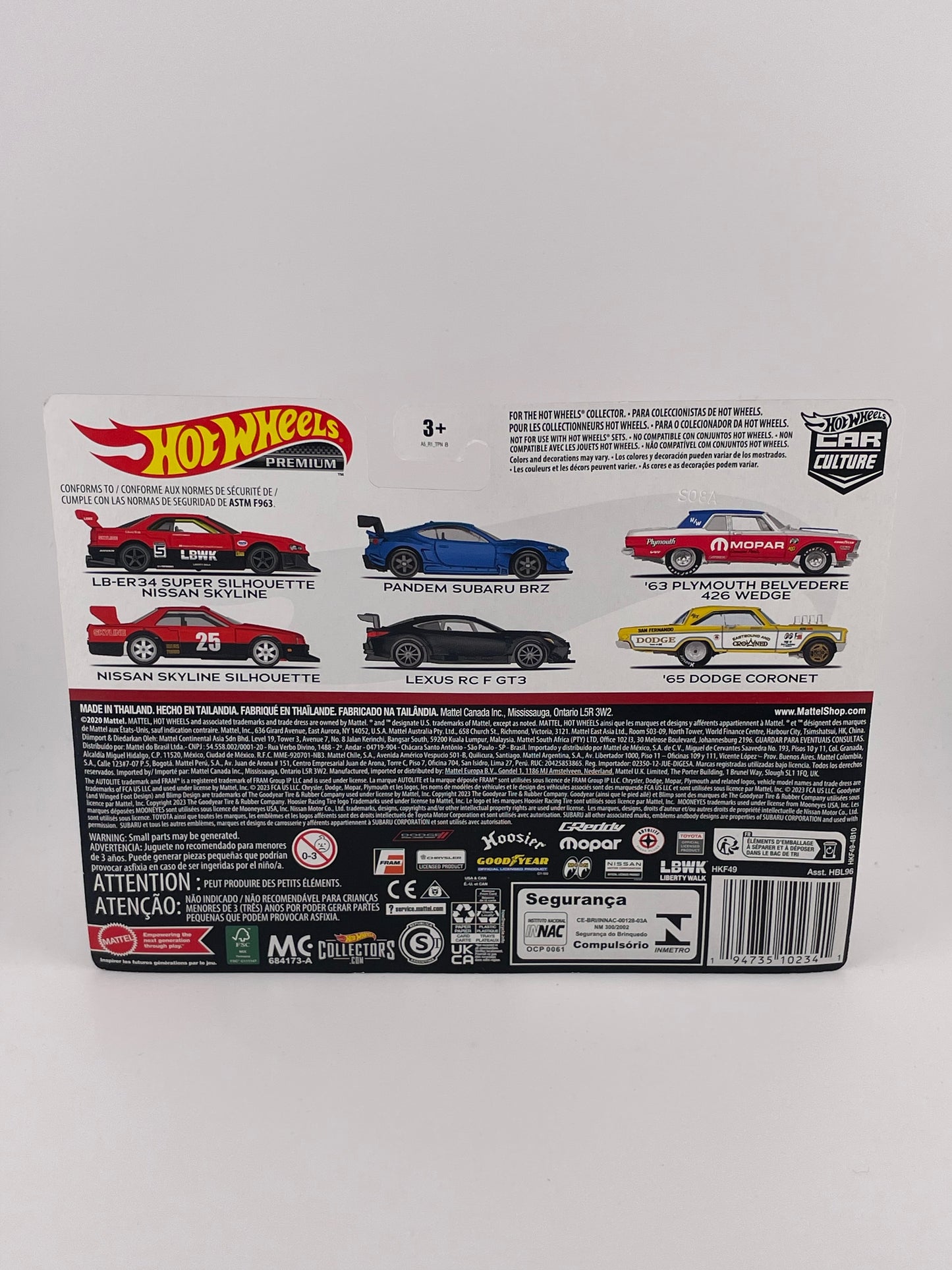 Hot Wheels Premium Car Culture Twin Pack Nissan Skyline Silhouette + LB-ER34 Super Silhouette Nissan Skyline