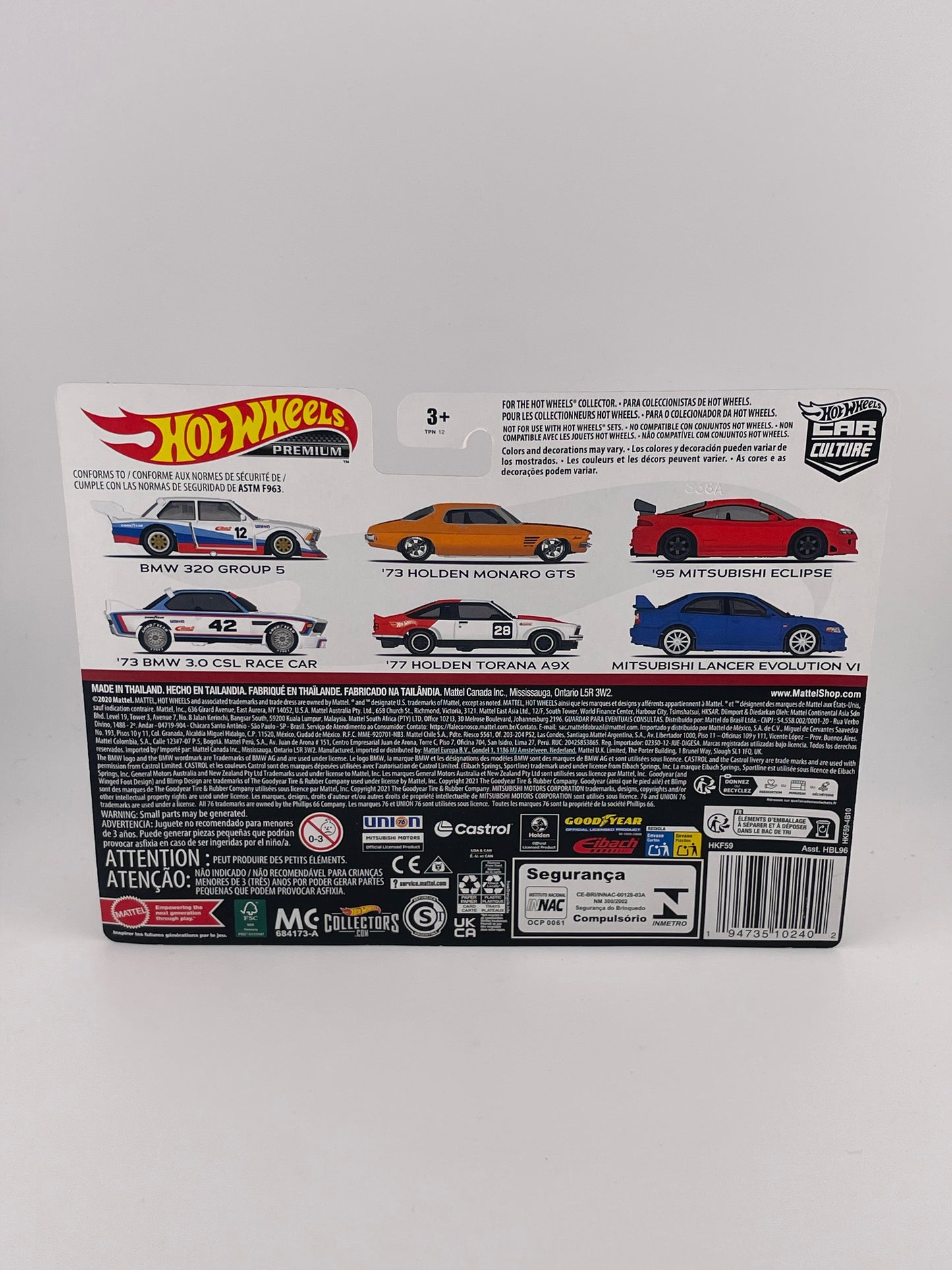 Hot Wheels Premium Car Culture Twin Pack Mitsubishi Lancer Evolution VI + '95 Mitsubishi Eclipse