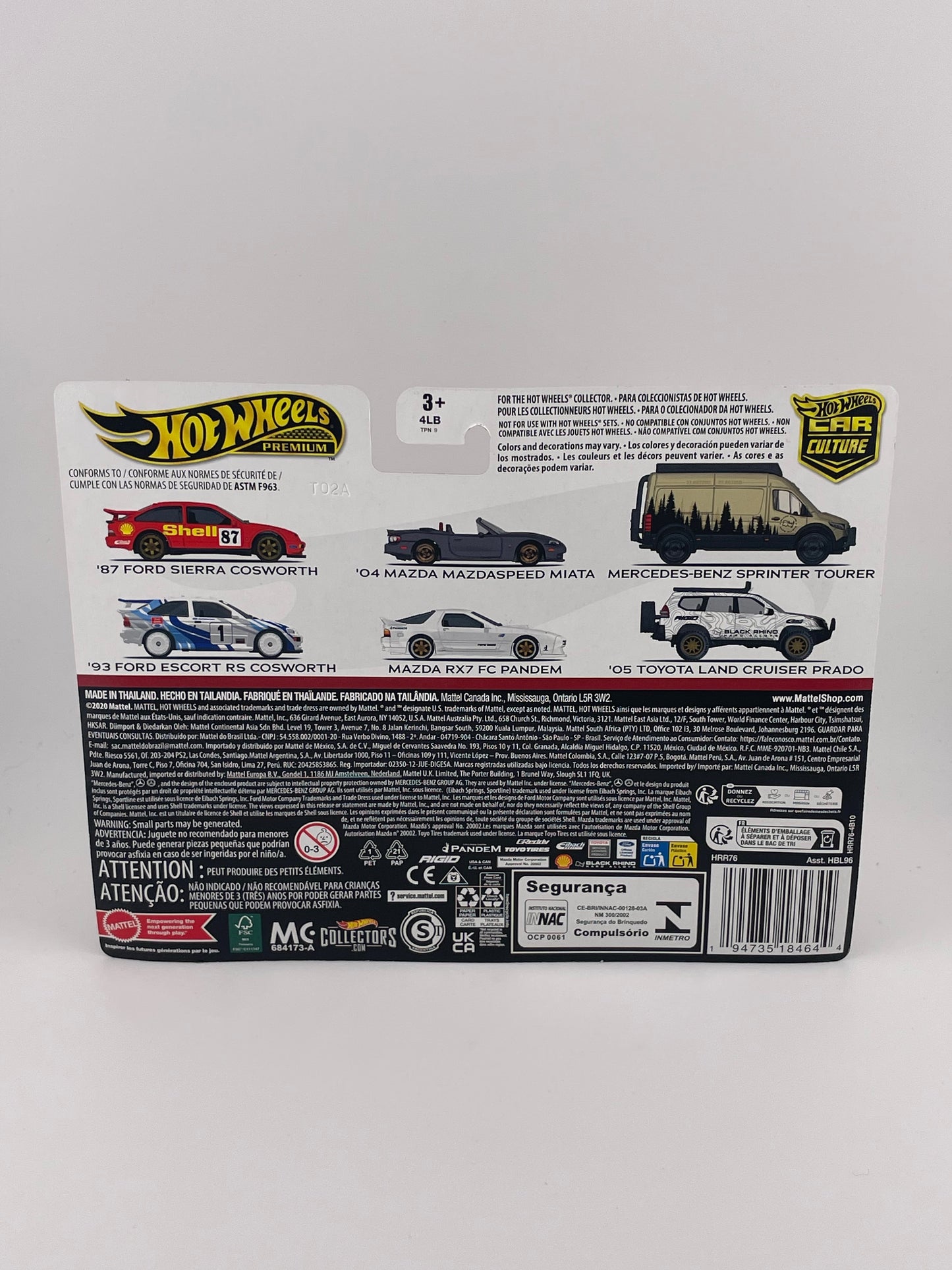 Hot Wheels Premium Car Culture Twin Pack '05 Toyota Land Cruiser Prado + Mercedes-Benz Sprinter Tourer