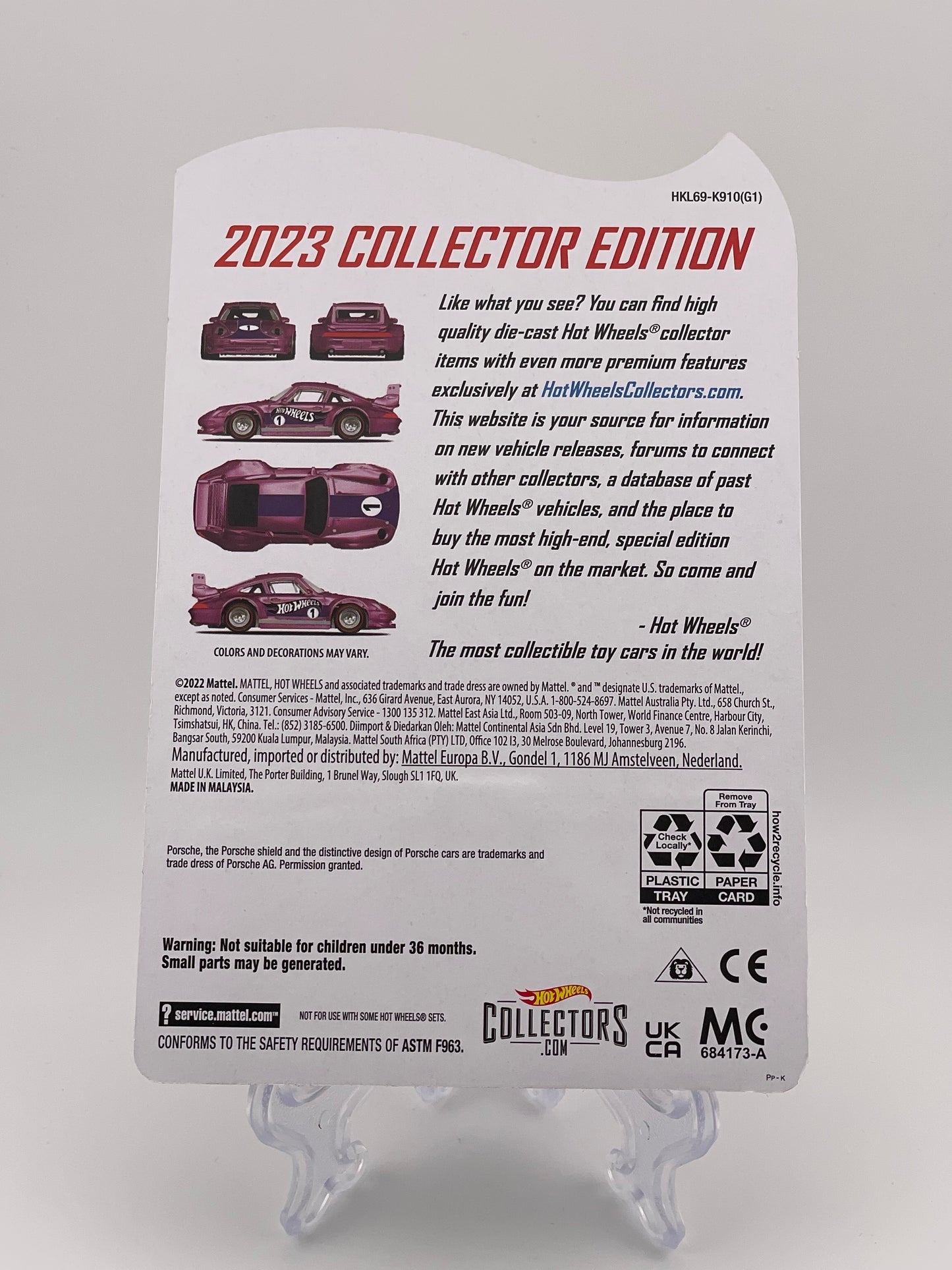 Hot Wheels Mail In 2023 Collector Edition Porsche 993 GT2