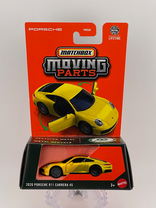 Matchbox Moving Parts 25/50 2020 Porsche 911 Carrera 4S