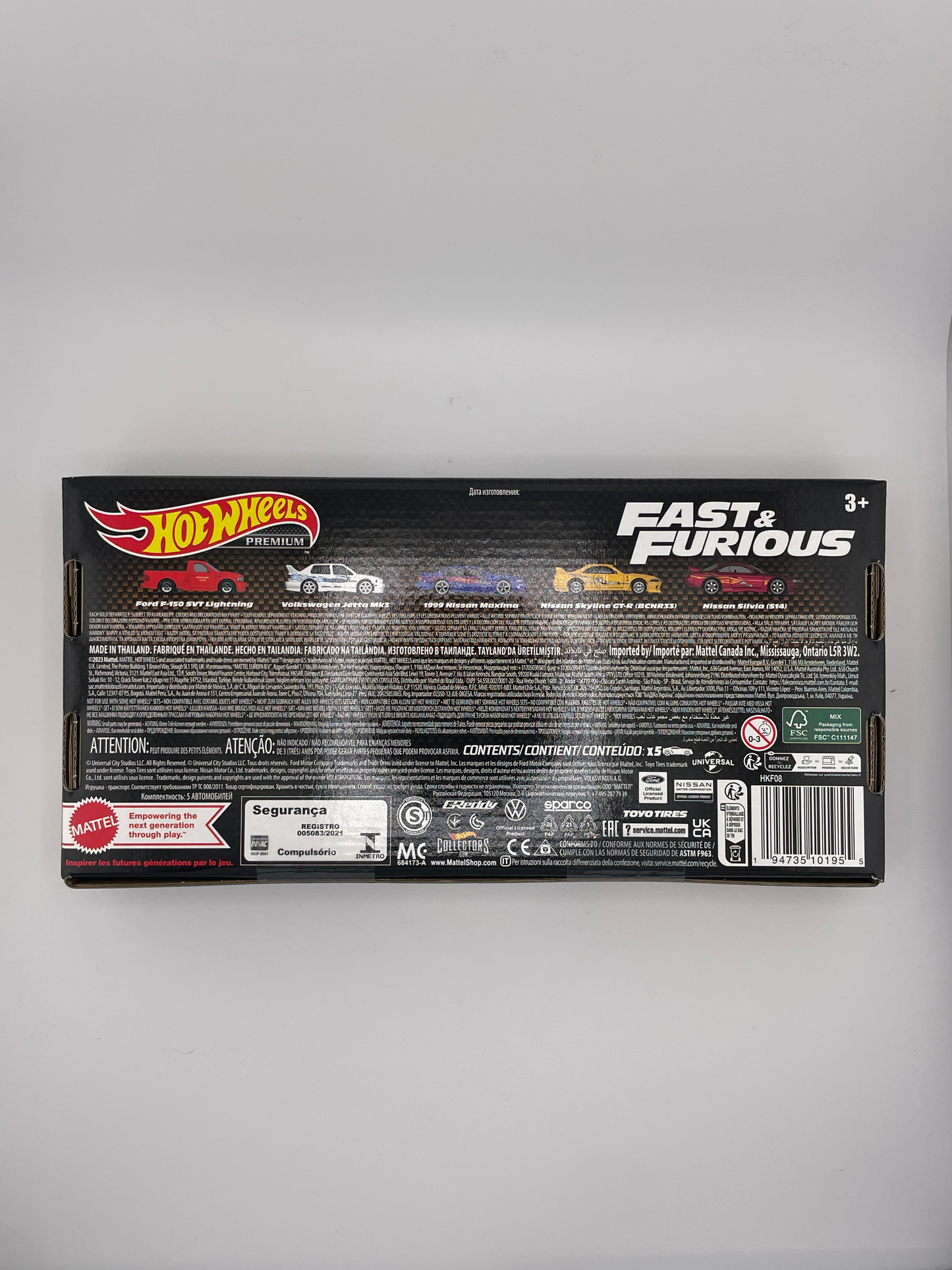 Hot Wheels Premium Fast & Furious Box Set