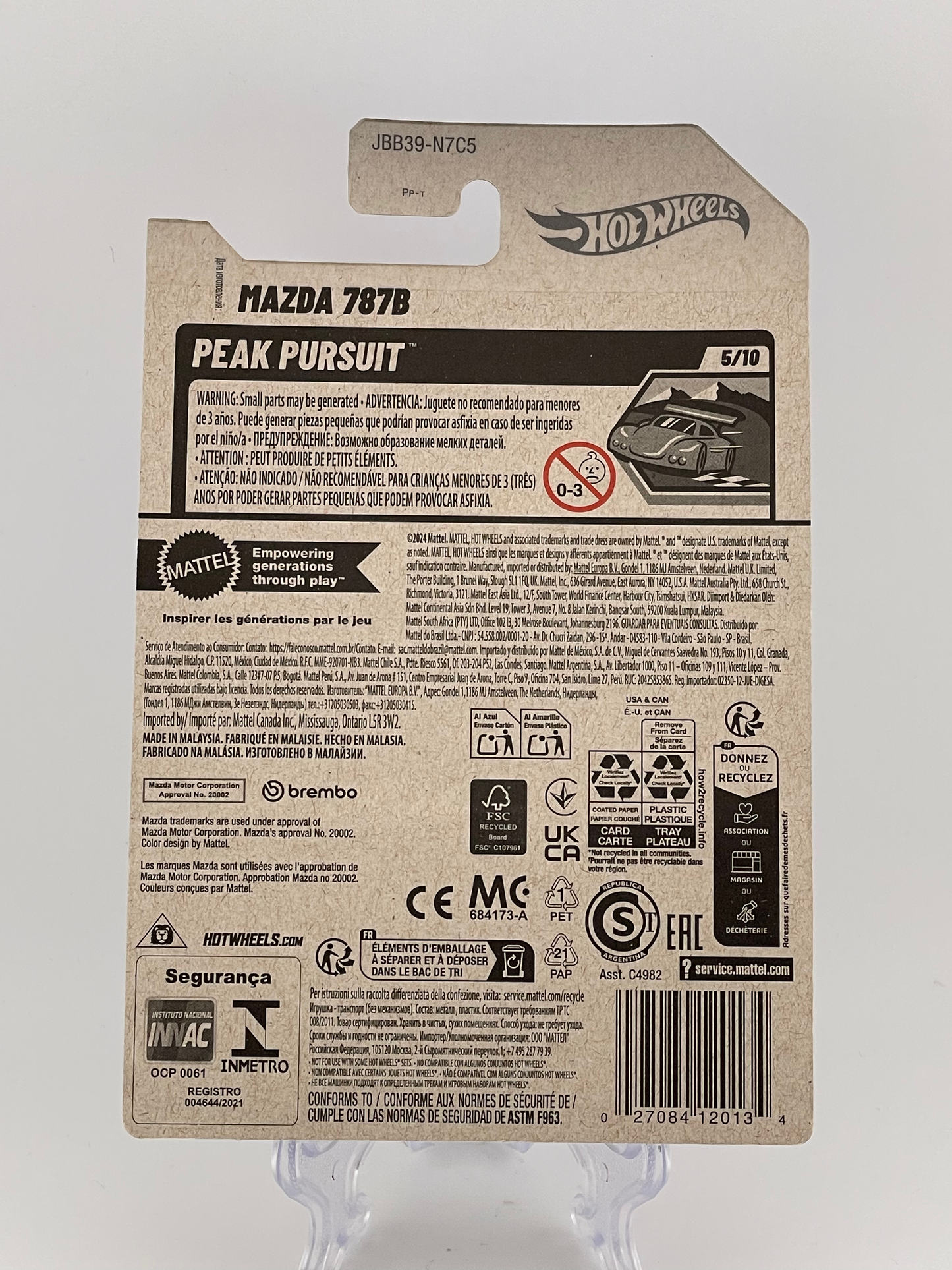 Hot Wheels Mainline Mazda 787B Peak Pursuit 5/10