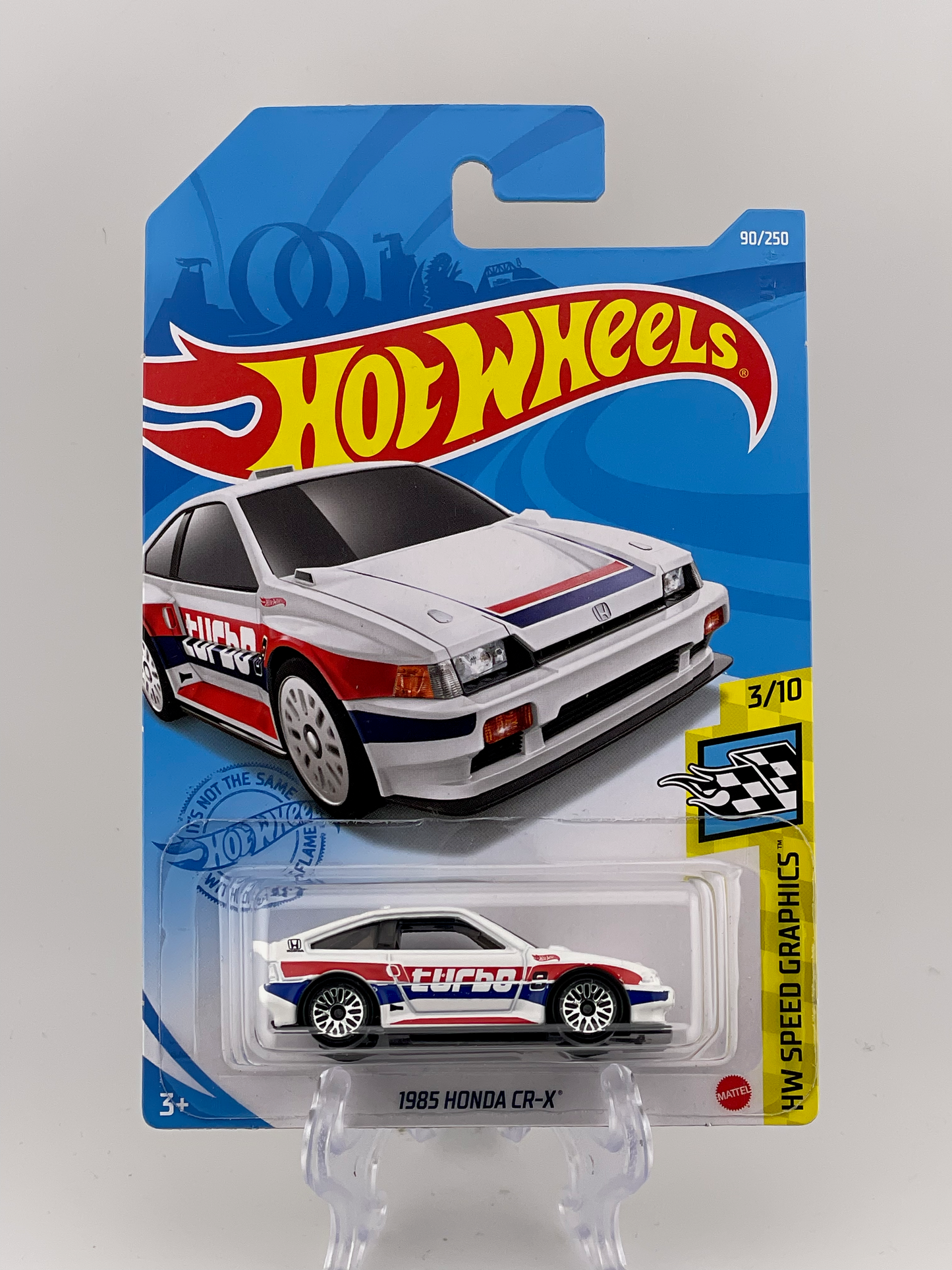 Hot Wheels Mainline 1985 Honda CR-X HW Speed Graphics 3/10