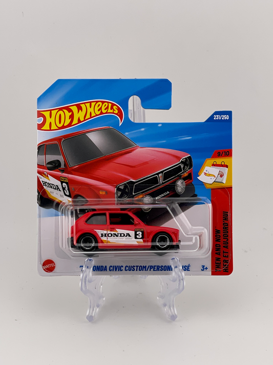 Hot Wheels Mainline '73 Honda Civic Custom Then And Now 9/10 *Short Card*