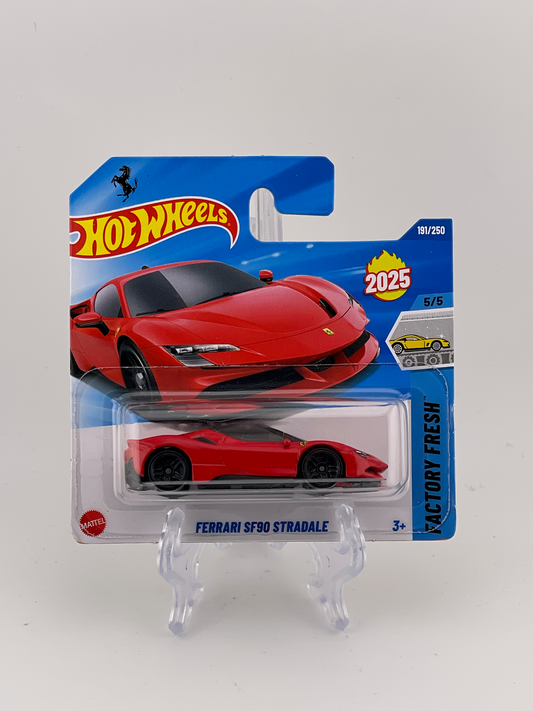 Hot Wheels Mainline Ferrari SF90 Stradale Factory Fresh 5/5 *Short Card*