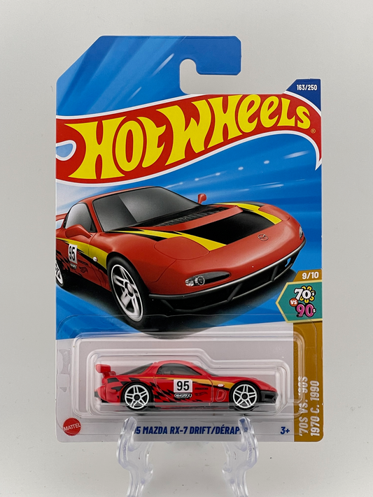 Hot Wheels Mainline '95 Mazda RX-7 Drift '70s VS. '90s 9/10