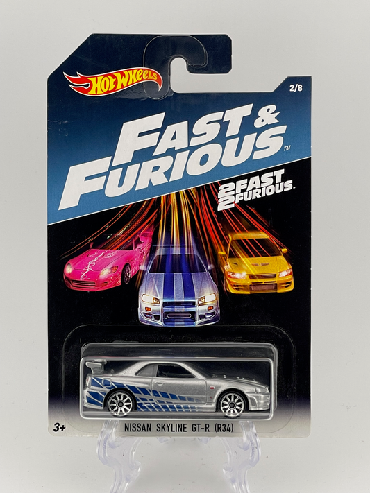 Hot Wheels Themed Assortment Fast & Furious 2/8 Nissan Skyline GT-R (R34)