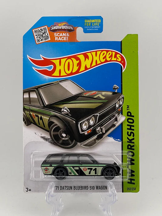 Hot Wheels Mainline '71 Datsun Bluebird 510 Wagon HW Workshop *KMART EXCLUSIVE*