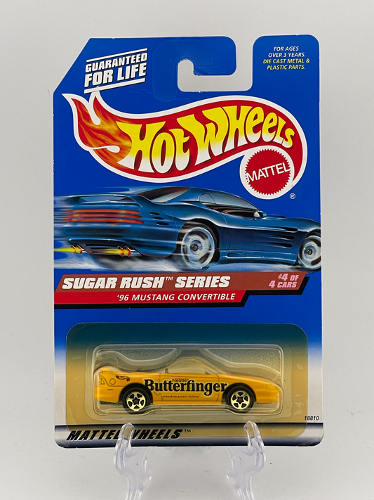 Hot Wheels Mainline '96 Mustang Convertible Sugar Rush Series 4/4 *Butterfinger*
