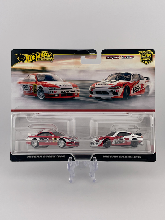 Hot Wheels Premium Car Culture Twin Pack Nissan 240SX (S14) + Nissan Silvia S15