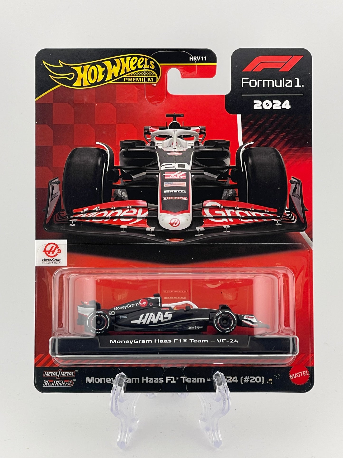 Hot Wheels Premium Formula 1 2024 MoneyGram Haas F1 Team - VF-24 (#20)