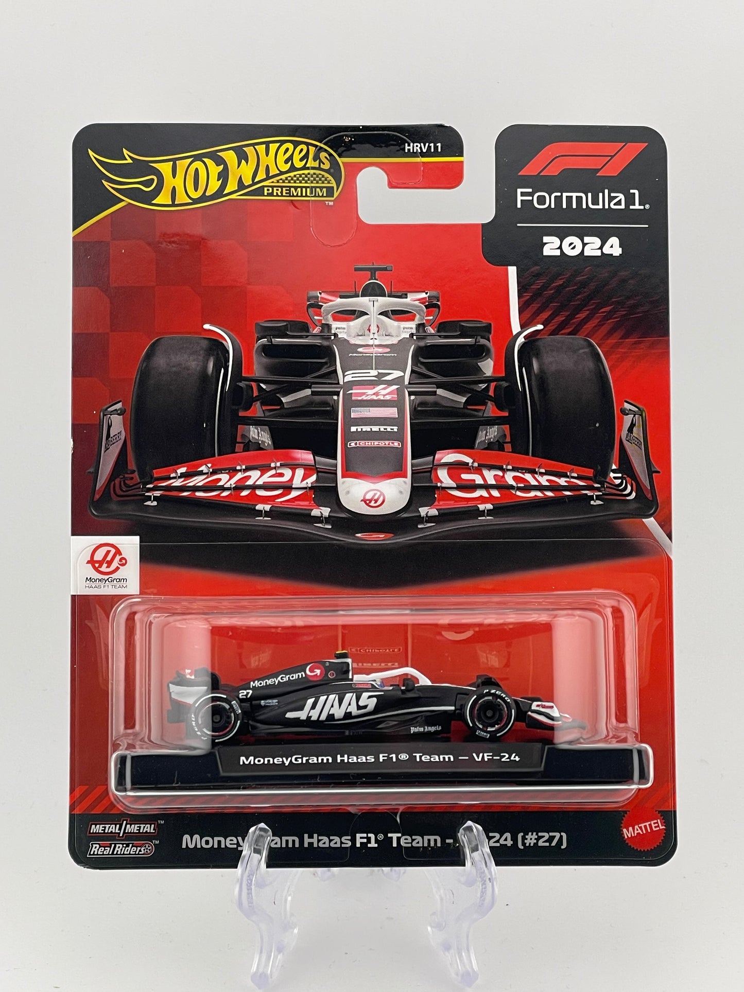 Hot Wheels Premium Formula 1 2024 MoneyGram Haas F1 Team - VF-24 (#27)