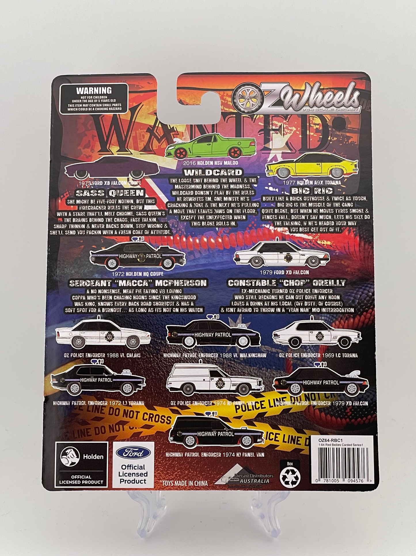 Oz Wheels Redbellies Enforcers 1974 Holden HJ Panel Van