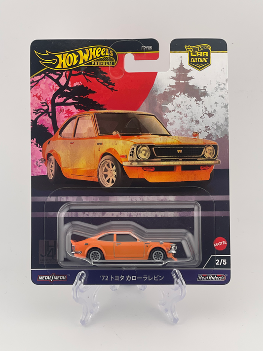 Hot Wheels Premium Car Culture Japan Historics 4 2/5 '72 Toyota Corolla Levin