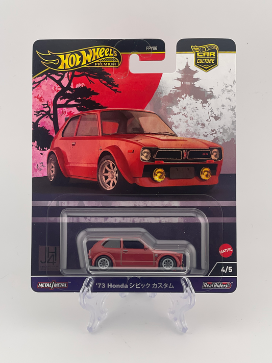 Hot Wheels Premium Car Culture Japan Historics 4 4/5 '73 Honda Civic Custom