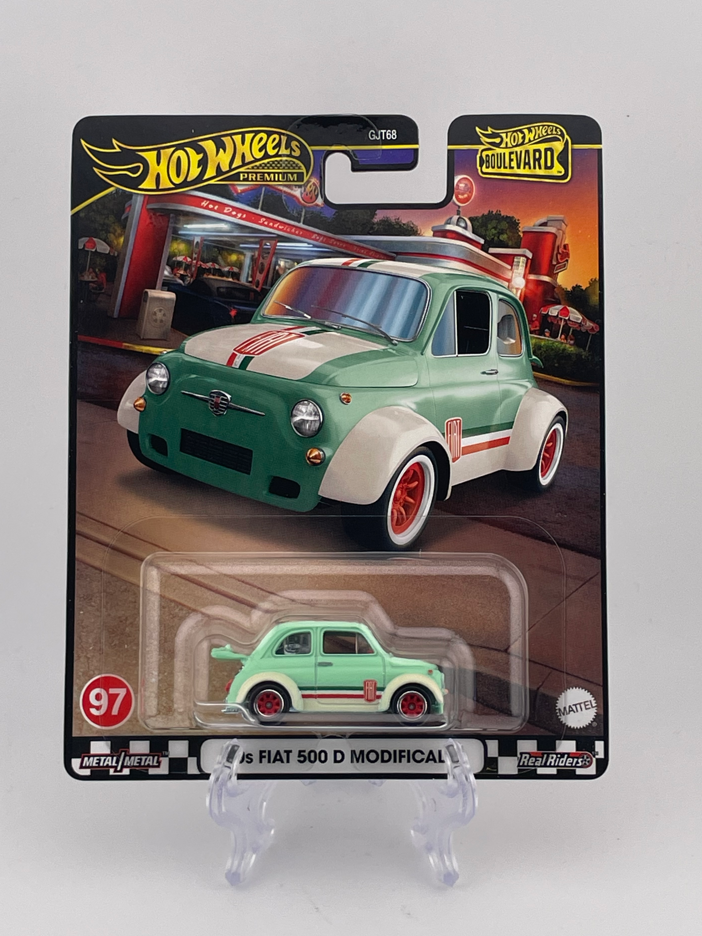 Hot Wheels Premium Boulevard #97 '60s Fiat 500 D Modificado