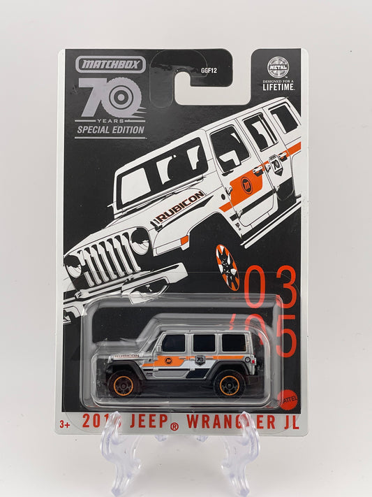 Matchbox 70 Year Anniversary Special Edition 03/05 2018 Jeep Wrangler JL