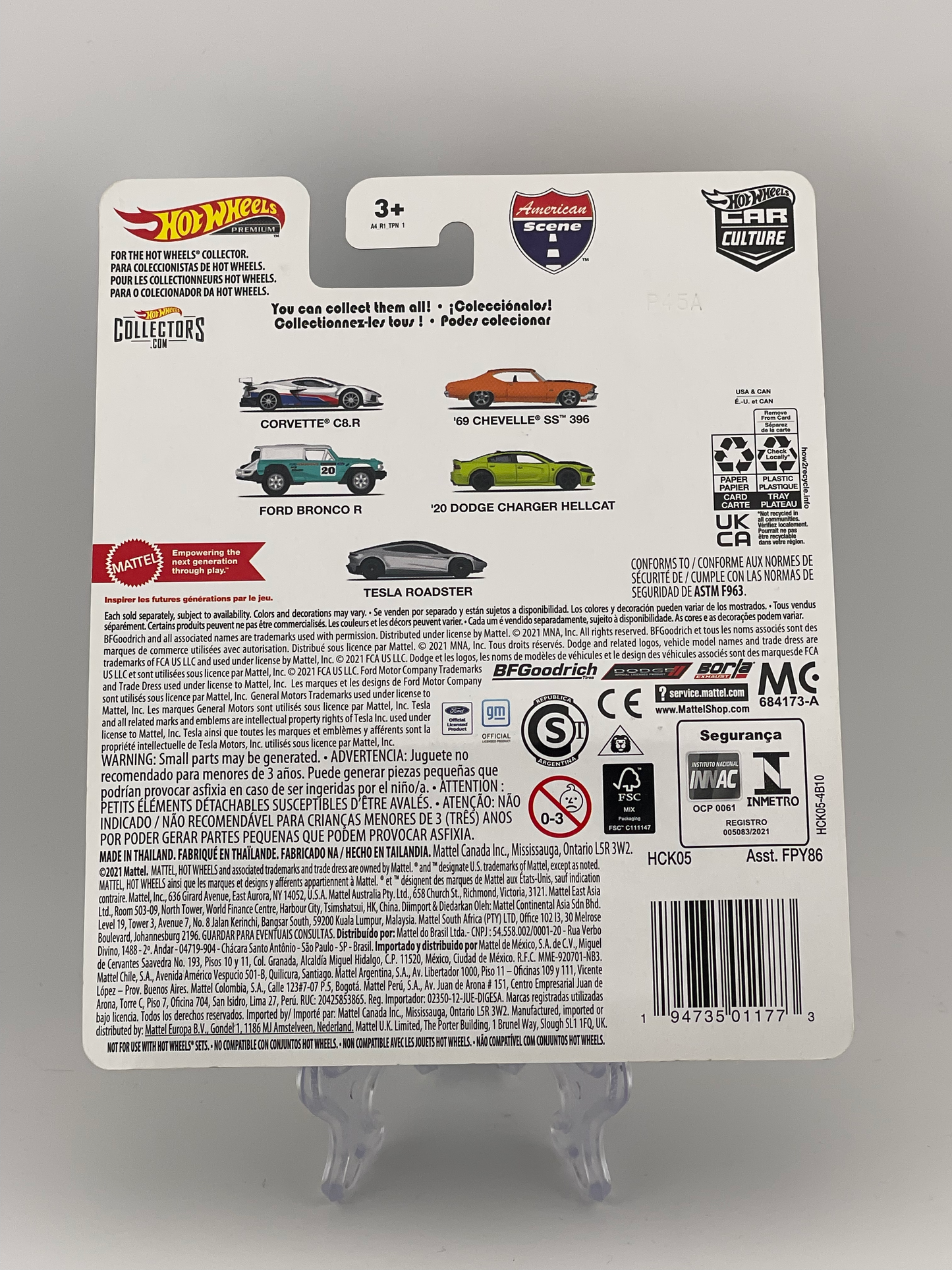 Hot Wheels Premium Car Culture American Scene 3/5 Ford Bronco R