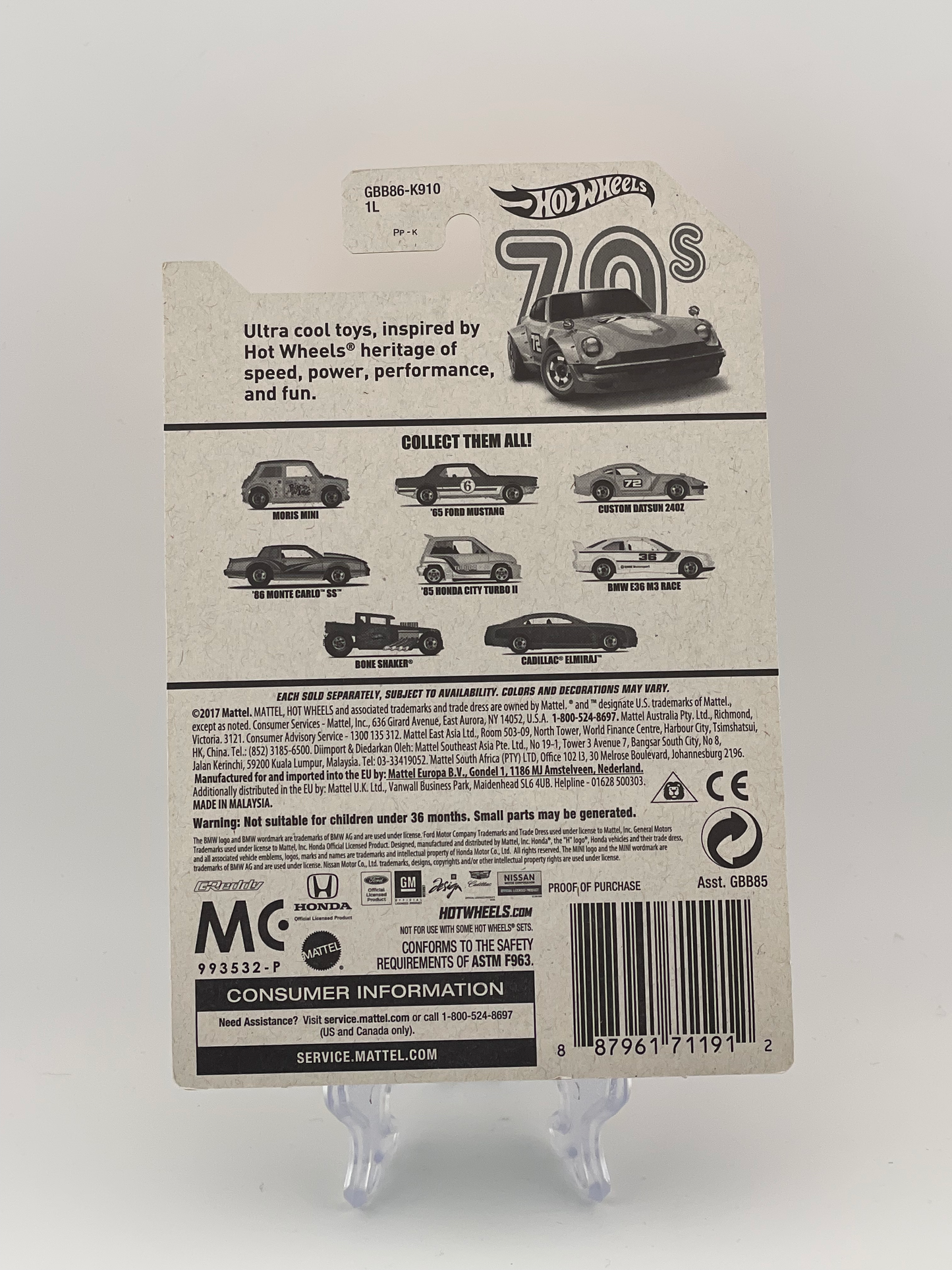 Hot Wheels Themed Assortment 70s Decade 3/8 Custom Datsun 240Z