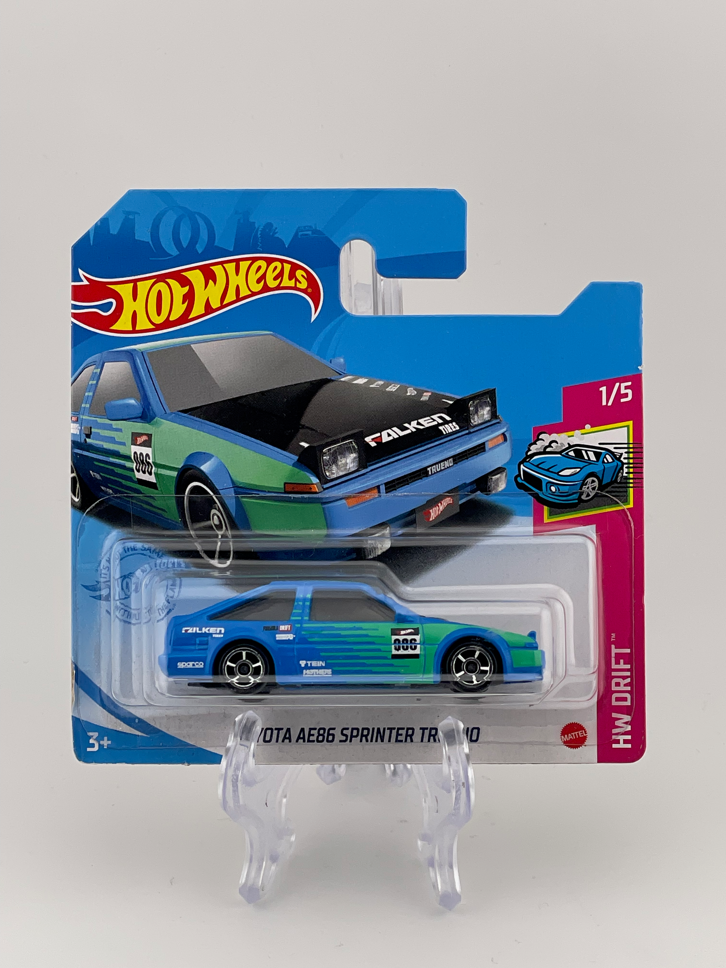 Hot Wheels Mainline Toyota AE86 Sprinter Trueno HW Drift 1/5 *Short Card*