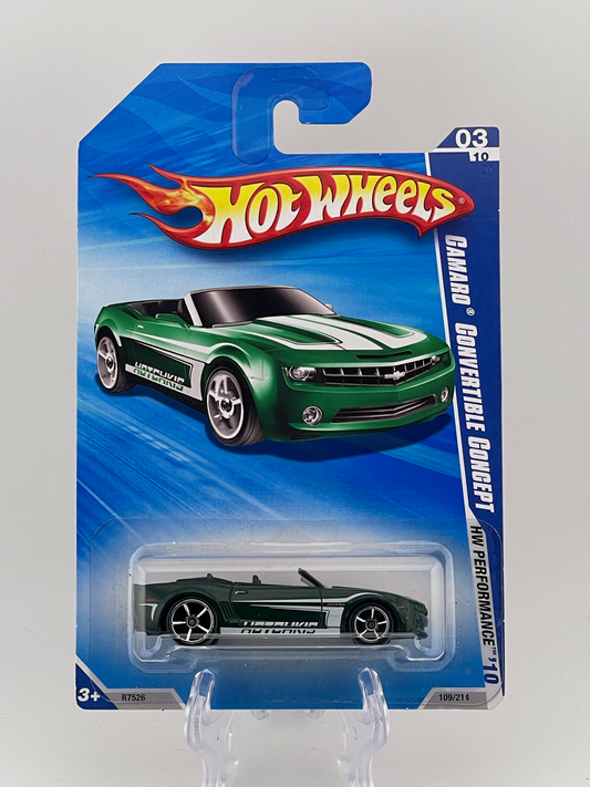 Hot Wheels Mainline Camaro Convertible Concept HW Performance 03/10
