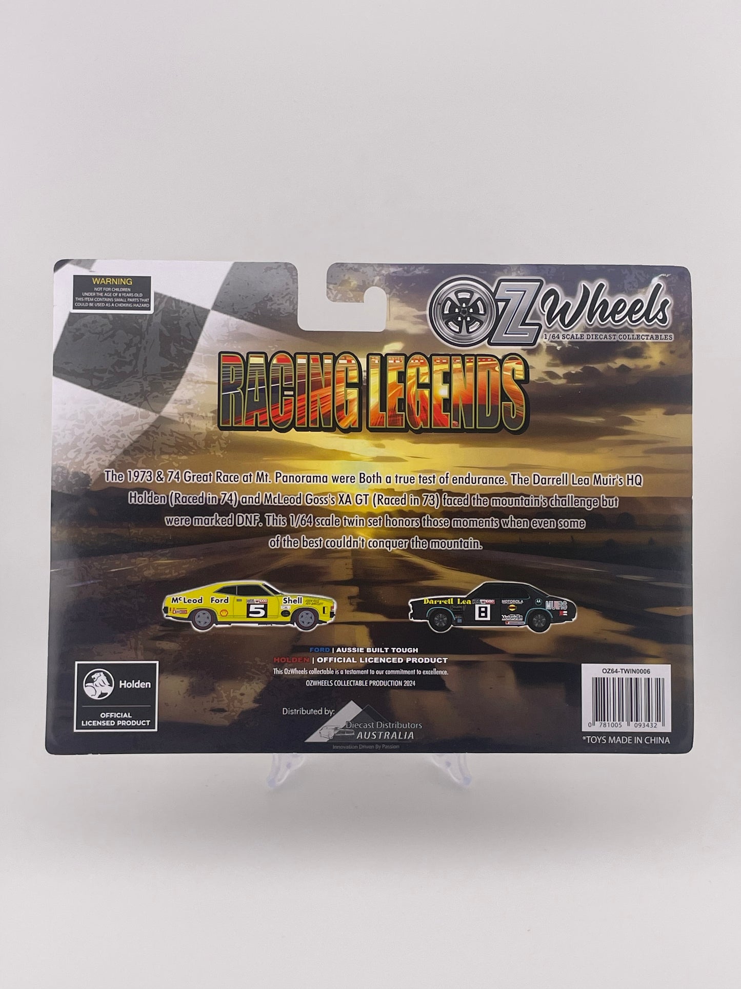 Oz Wheels Twin Pack Racing Legends 1974 HQ Holden 4d + 1973 XA GT Falcon