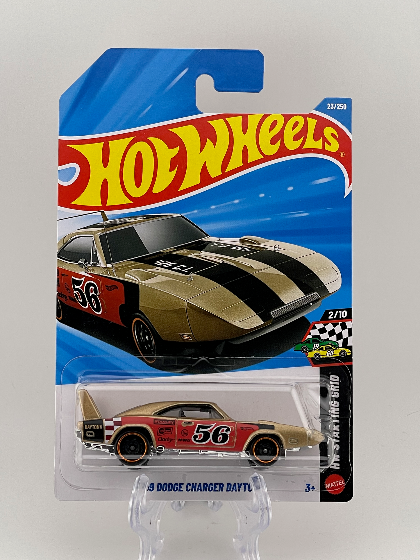 Hot Wheels Mainline '69 Dodge Charger Daytona HW Starting Grid 2/10