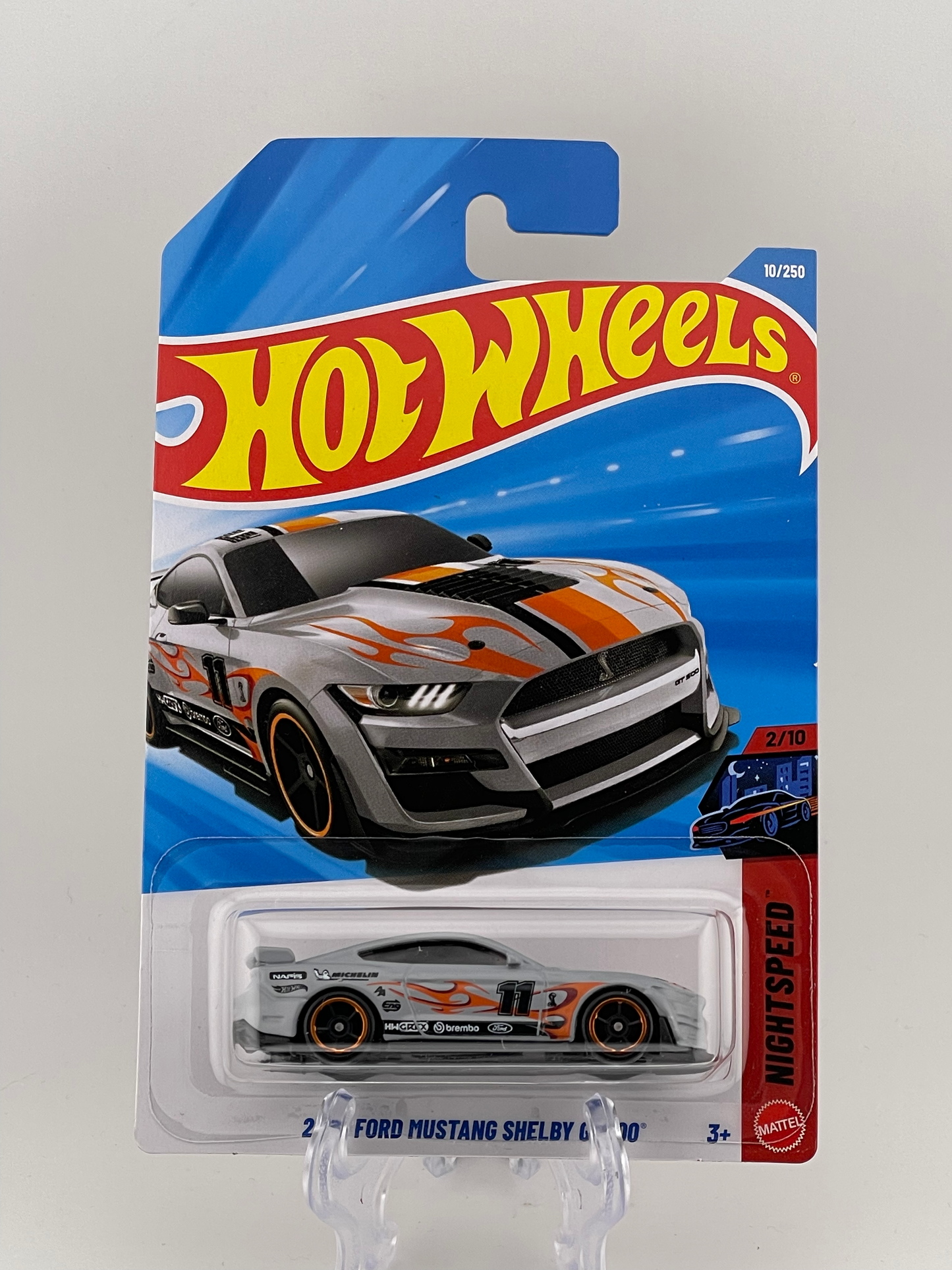 Hot Wheels Mainline 2020 Ford Mustang Shelby GT500 Night Speed 2/10