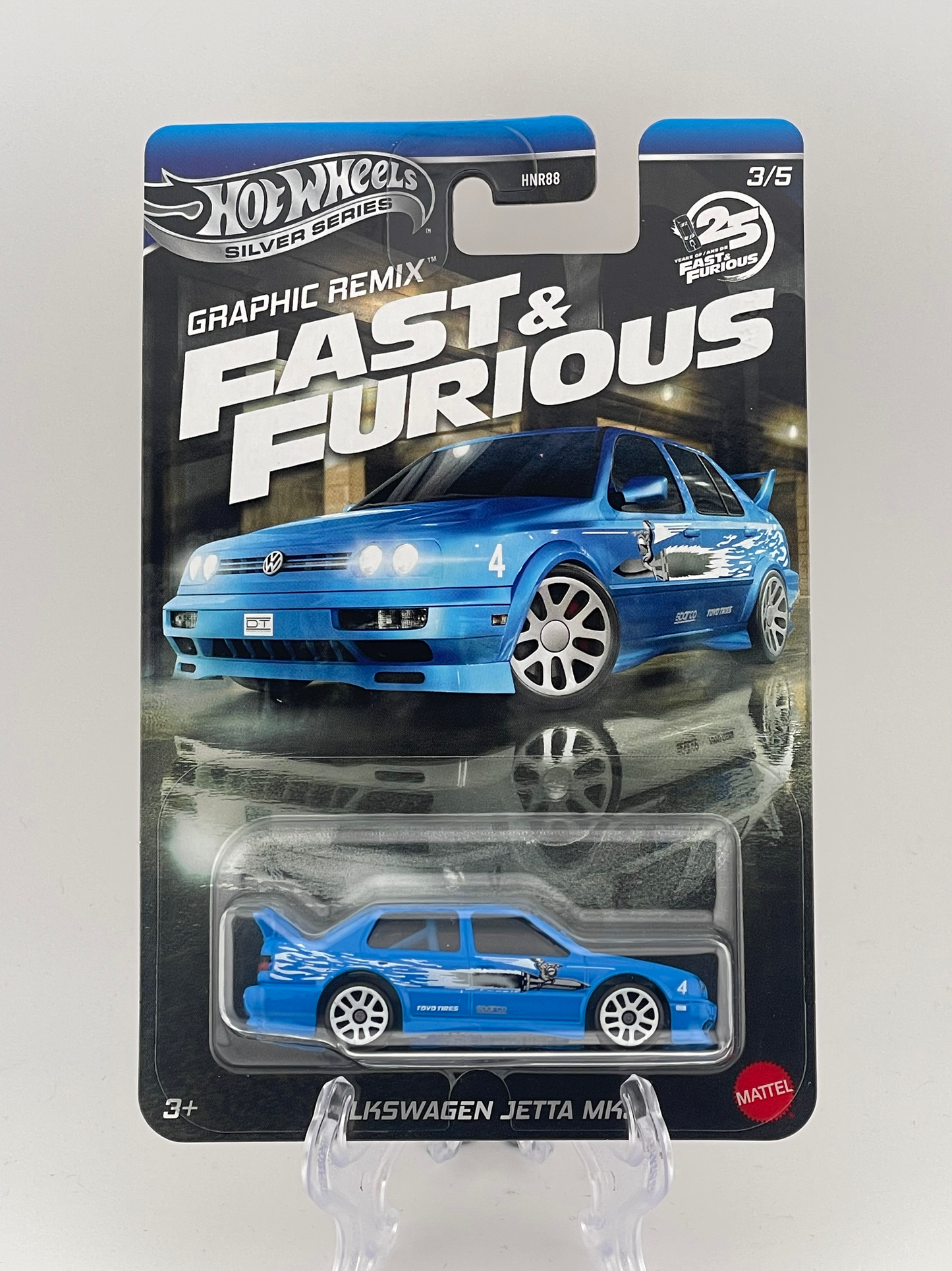 Hot Wheels Silver Series Fast & Furious Graphic Remix 3/5 Volkswagen Jetta MK3