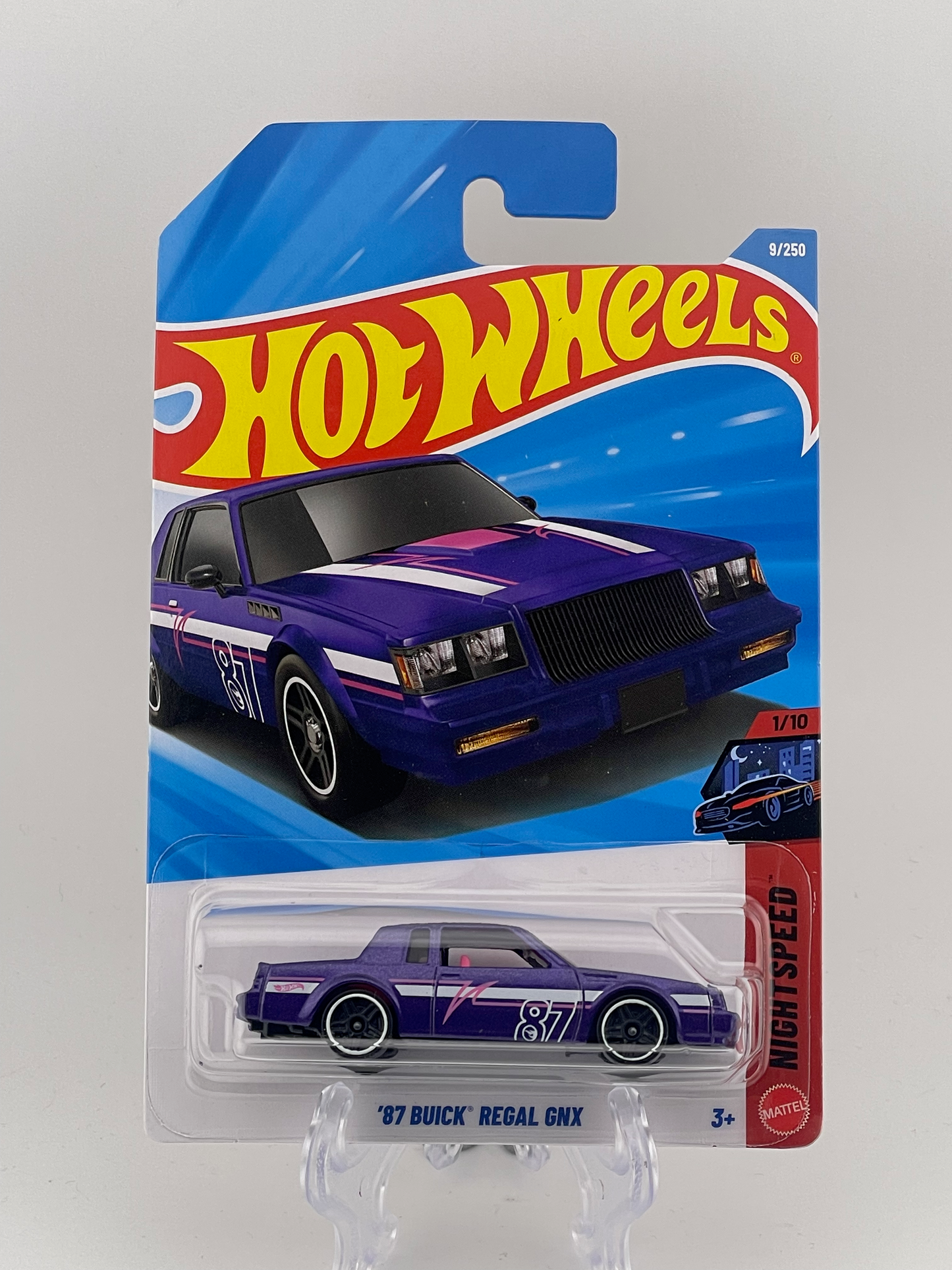 Hot Wheels Mainline Treasure Hunt *TH* '87 Buick Regal GNX Night Speed 1/10