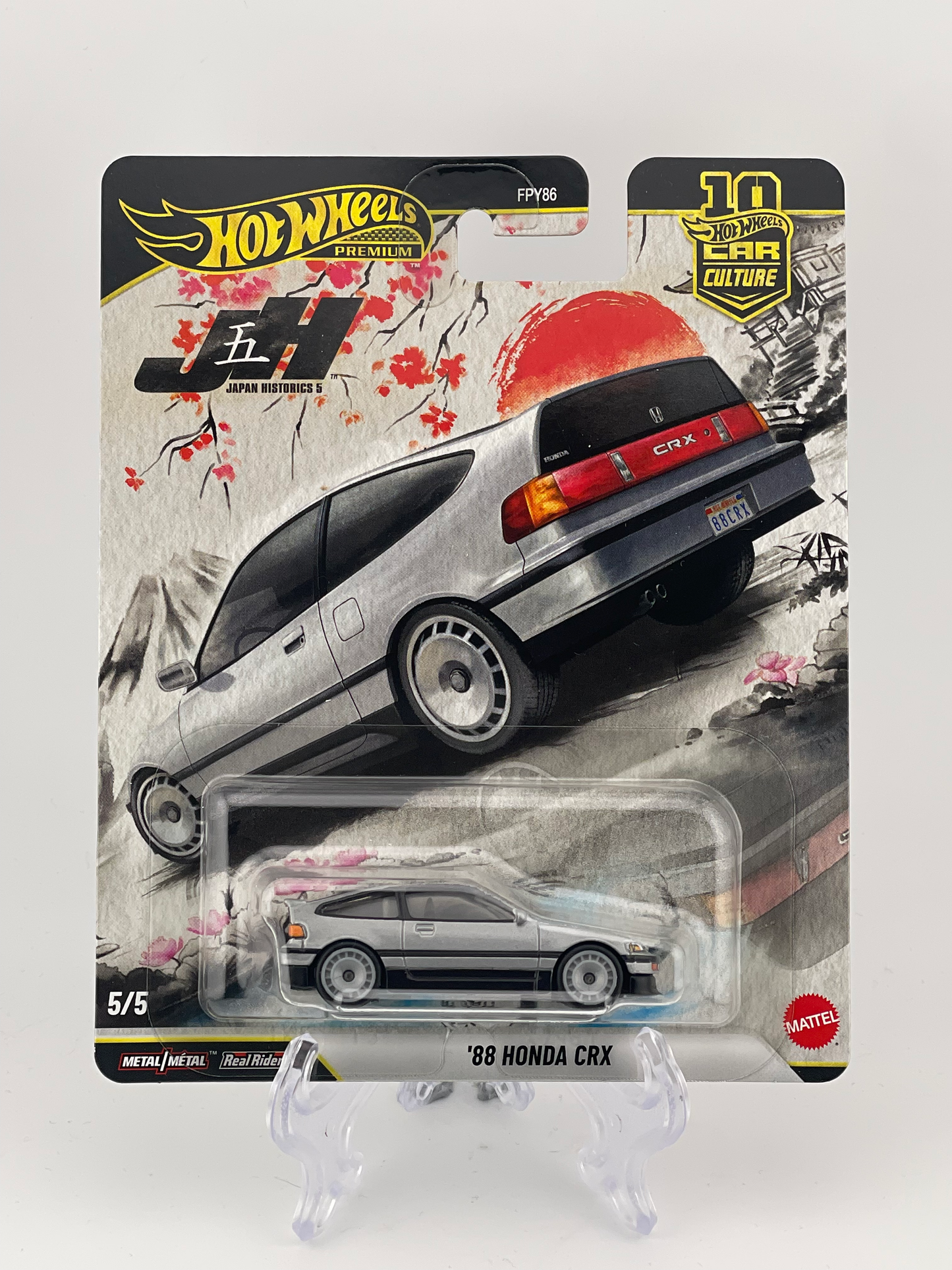 Hot Wheels Premium Car Culture Japan Historics 5 5/5 '88 Hondsa CRX